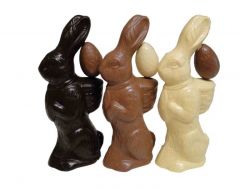 De grootste paashaas ca 1 kg.