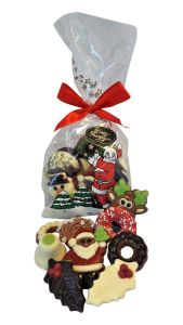 Leuke zak kerstchocolade