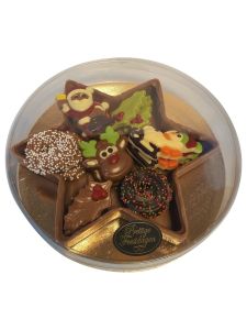 Gevulde chocolade ster