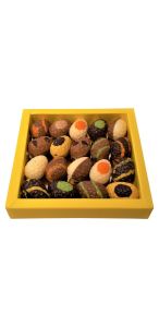 Vensterdoos gevuld met luxe eitjes