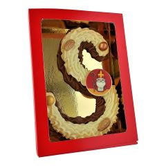 Duo chocoladeletter melk/wit