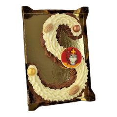 Duo chocoladeletter melk/wit