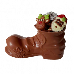 Kerstlaars groot met kerstchocolade