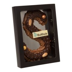 Duo logo chocoladeletter zwart doosje 