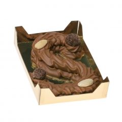 Luxe chocoladeletter klein