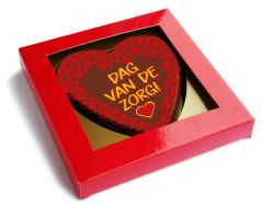 Chocolade hart "dag van de zorg"