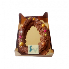 Luxe gespoten chocolade ei