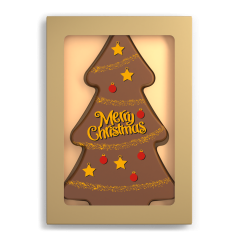 Chocolade kerstboom Merry Christmas