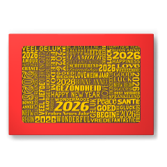 chocolade nieuwjaarskaart