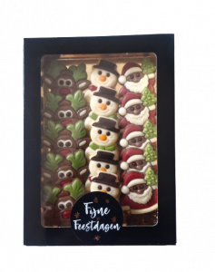 Kerst figuurtjes in vensterdoos