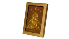 Chocolade kaart nieuwjaar