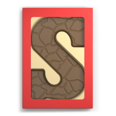 Letter schildpad relief 175 gram