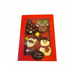 Vensterdoosje kerst chocolade