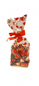 Hartjes zakje chocolade