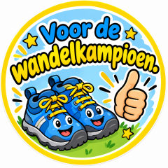 Wandelkampioen chocolade medaille